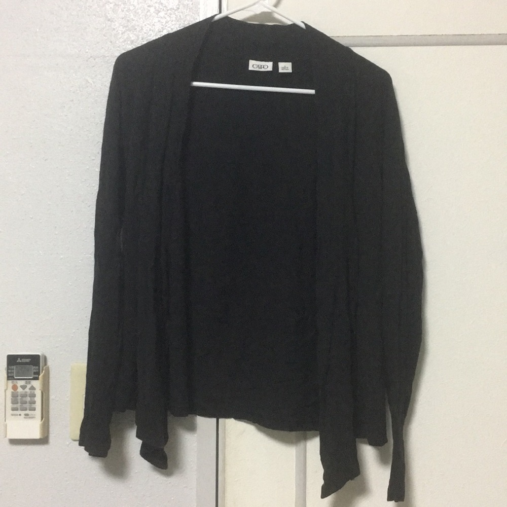 Black cardigan